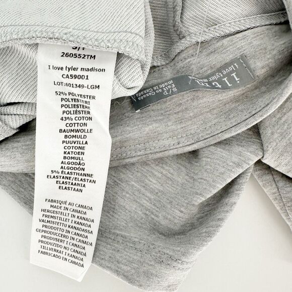 iltm- i love Tyler Madison Winona French Terry Short-‎ light grey S - Picture 8 of 8